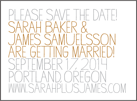 Handdrawn Letterpress Save The Date Design Medium