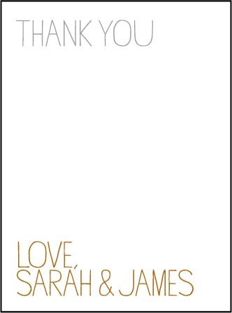 Handdrawn Letterpress Thank You Card Flat Design Medium