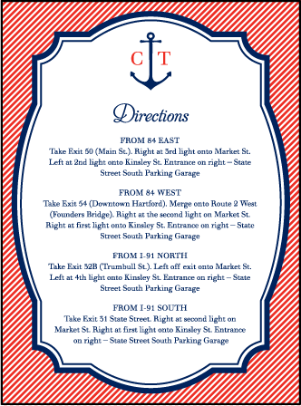 Harbor Beach Letterpress Direction Design Medium
