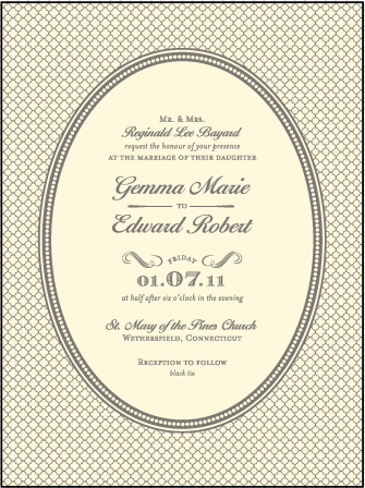 Harlow Letterpress Invitation Design Medium