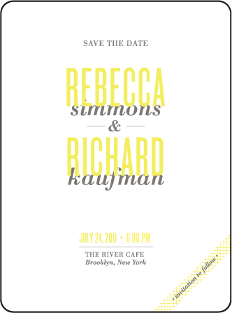 Harper Letterpress Save The Date Design Medium