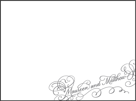 Hayes Calligraphy Letterpress Thank You Card Flat Design Medium