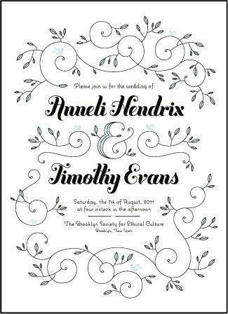 Hendrix 2 Letterpress Invitation Design Medium