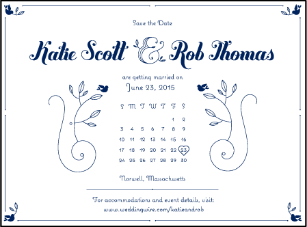 Hendrix 2 Letterpress Save The Date Design Medium