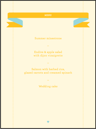 Herald Letterpress Menu Design Medium