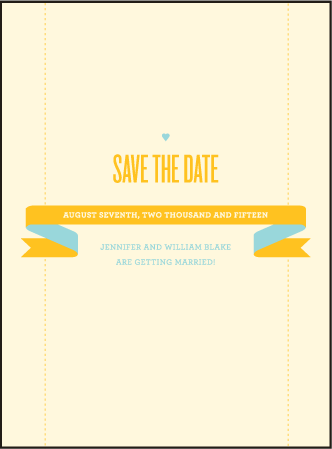Herald Letterpress Save The Date Design Medium