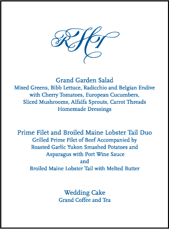 Honoured Guest Letterpress Menu Design Medium