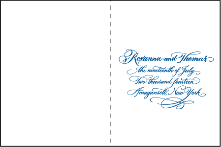 Honoured Guest Letterpress Program Design Medium