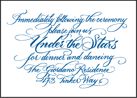 Honoured Guest Letterpress Reception Design Medium