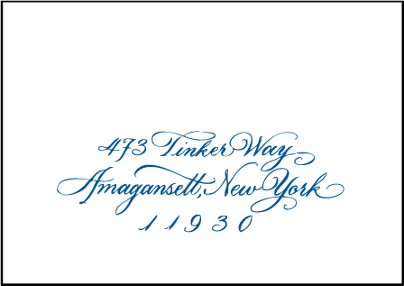 Honoured Guest Letterpress Reply Envelope Design Medium