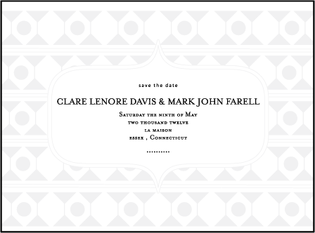 Hoxton Letterpress Save The Date Design Medium