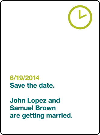 Iconic MM Letterpress Save The Date Design Medium