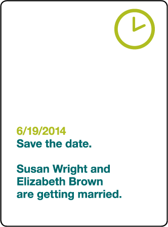 Iconic WW Letterpress Save The Date Design Medium
