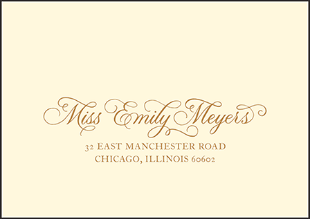 Illuminer Letterpress Reply Envelope Design Medium