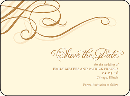Illuminer Letterpress Save The Date Design Medium