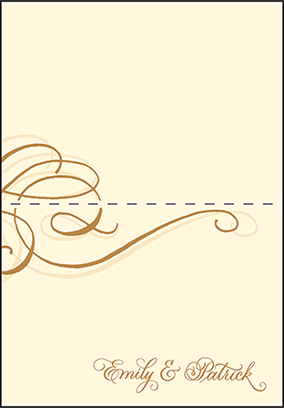 Illuminer Letterpress Thank You Card Fold Design Medium