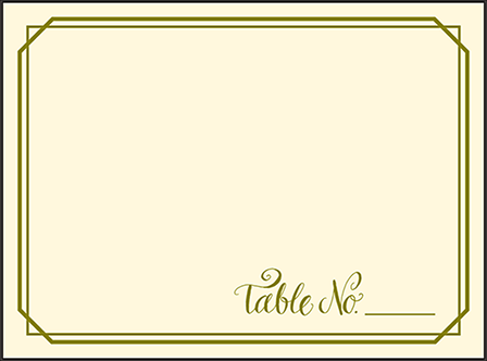 Imogene Letterpress Placecard Flat Design Medium