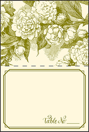 Imogene Letterpress Placecard Fold Design Medium