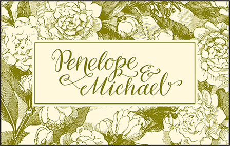Imogene Letterpress Reply Postcard Front Design Medium