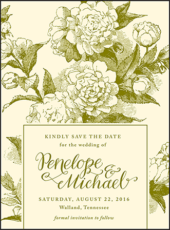 Imogene Letterpress Save The Date Design Medium