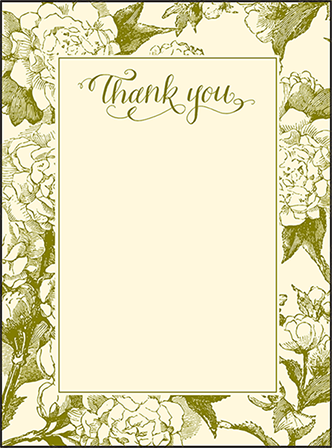 Imogene Letterpress Thank You Card Flat Design Medium
