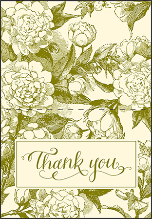 Imogene Letterpress Thank You Card Fold Design Medium