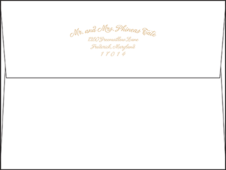 Indian Summer Letterpress Envelope Design Medium