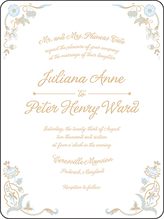 Indian Summer Letterpress Invitation Design Medium