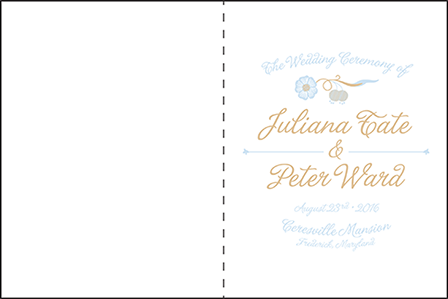 Indian Summer Letterpress Program Design Medium