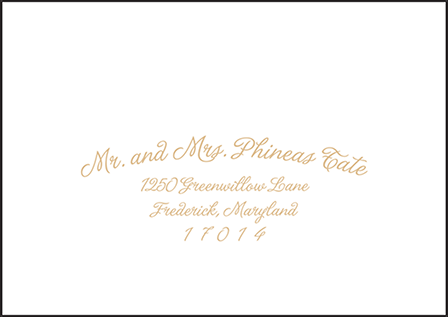 Indian Summer Letterpress Reply Envelope Design Medium