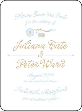 Indian Summer Letterpress Save The Date Design Medium