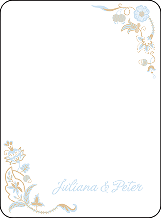 Indian Summer Letterpress Thank You Card Flat Design Medium