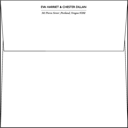 Indie Twill Letterpress Envelope Design Medium
