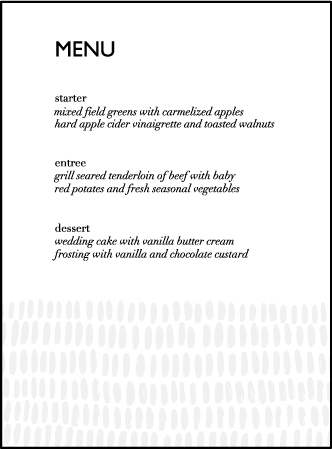 Indie Twill Letterpress Menu Design Medium