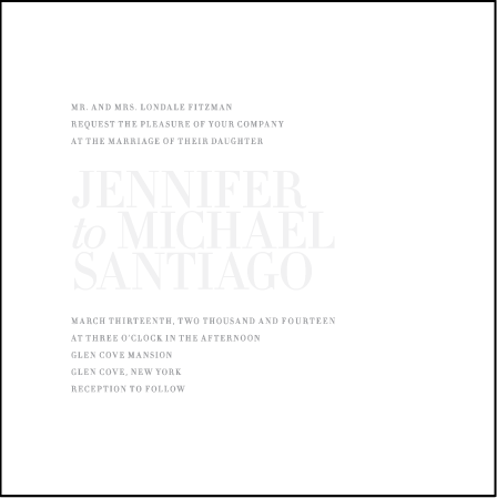 Irving Letterpress Invitation Design Medium
