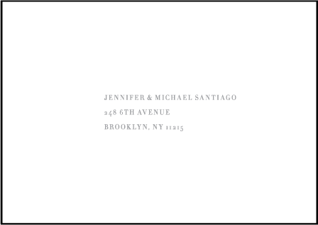 Irving Letterpress Reply Envelope Design Medium