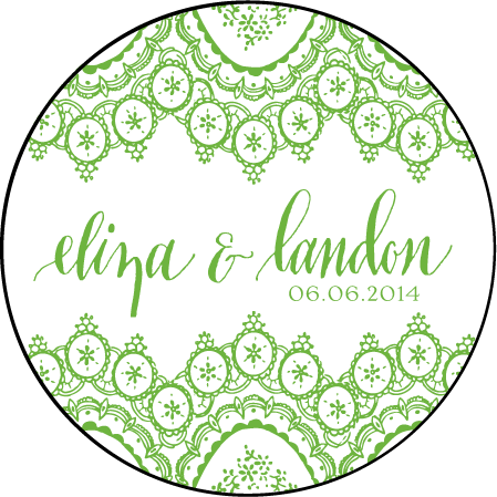 Istanbul Lace Letterpress Coaster Design Medium