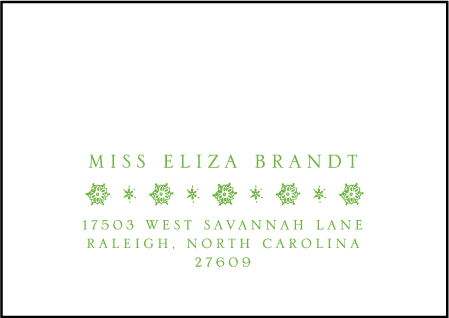 Istanbul Lace Letterpress Reply Envelope Design Medium