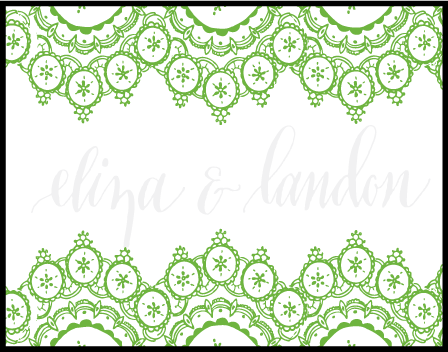 Istanbul Lace Letterpress Stamp Design Medium