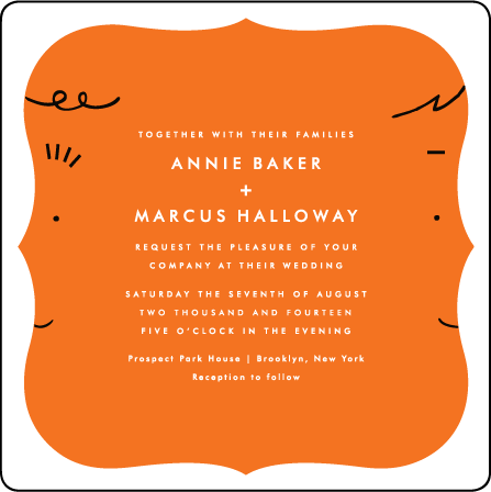 Jack and Jill Letterpress Invitation Design Medium