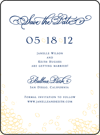 Janelle Elegance Letterpress Save The Date Design Medium