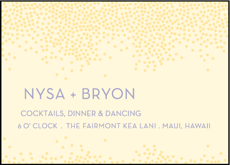 Joie de Vivre Letterpress Reception Design Medium