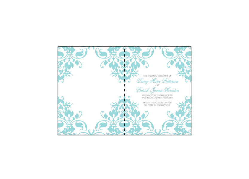 Jolie Letterpress Program Design Medium