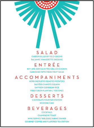 Joy Letterpress Menu Design Medium