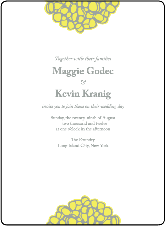 Joyful Yarrow Letterpress Invitation Design Medium