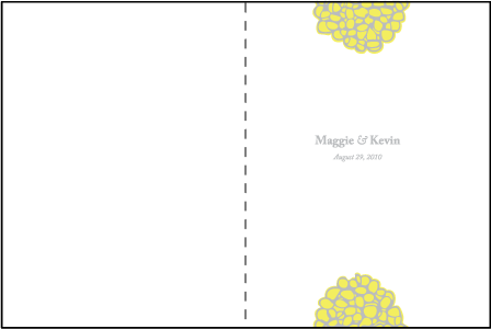 Joyful Yarrow Letterpress Program Design Medium