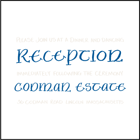 Julian Calligraphy Letterpress Reception Design Medium