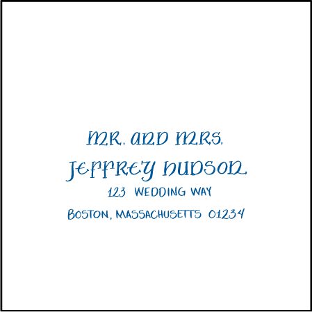 Julian Calligraphy Letterpress Reply Envelope Design Medium