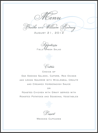 Keswick Letterpress Menu Design Medium