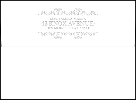 La Salle Letterpress Save The Date Envelope Design Medium